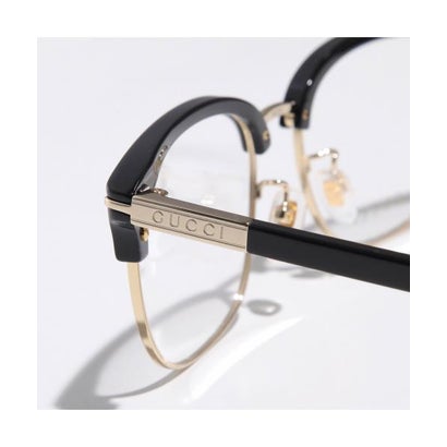 GUCCI メガネ GG1901OA ハーフリム型 （003/BLACK-TRANSPARENT）｜詳細画像