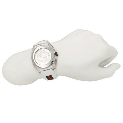 【2年保証】グッチ GUCCI 腕時計 レディース メンズ GUCCI YA137102 ホワイト （ホワイト）｜詳細画像