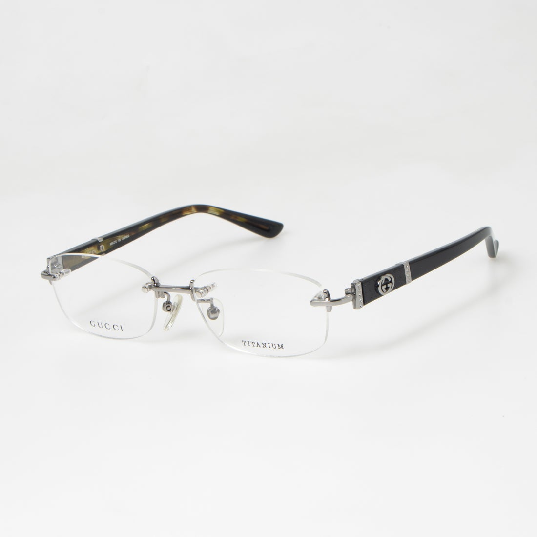 グッチ GUCCI メガネ 眼鏡 アイウェア レディース メンズ （シルバー/ブラック） -アウトレット通販 ロコレット (LOCOLET)