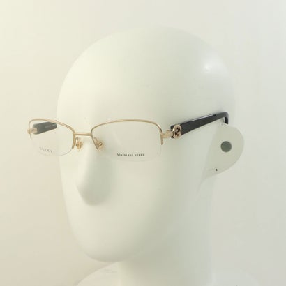 グッチ GUCCI メガネ 眼鏡 アイウェア レディース メンズ （ゴールド/ブラウン）｜詳細画像