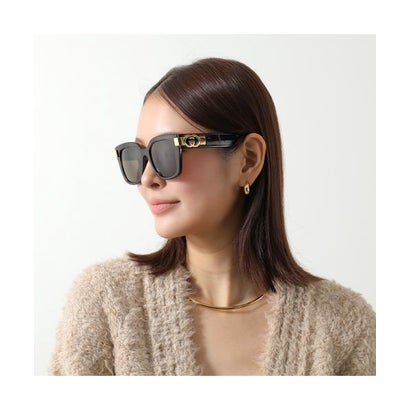 GUCCI サングラス GG1690SK ウェリントン型 GGロゴ （002/HAVANA-HAVANA-BROWN）｜詳細画像