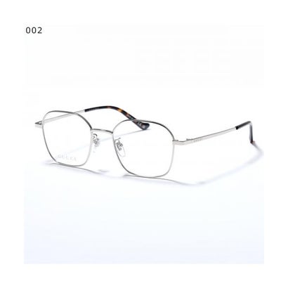 GUCCI メガネ GG1611OA ウェリントン型 メタルフレーム （001/ゴールド×ブラウン）｜詳細画像