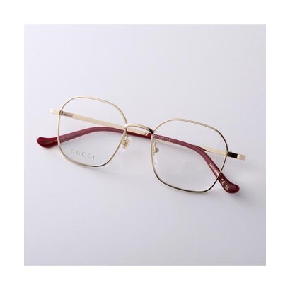 GUCCI メガネ GG1611OA ウェリントン型 メタルフレーム （001/ゴールド×ブラウン）｜詳細画像