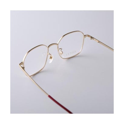 GUCCI メガネ GG1611OA ウェリントン型 メタルフレーム （001/ゴールド×ブラウン）｜詳細画像