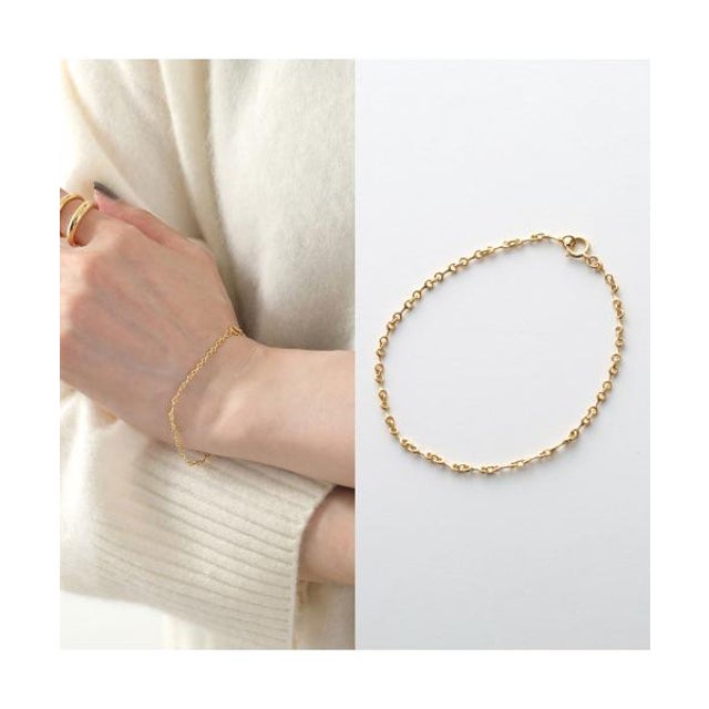 ブレスレット 5mm Double Beam Chain Bracelet （Gold-Vermeil/ゴールド）