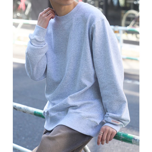 【Goodwear】U.S.A COTTON クルーネックトレーナー 2W7-0520 （グレー）