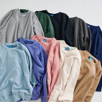 グッドオン Good On トレーナー スウェット メンズ RAGLAN SWEAT CREW ブラック ホワイト グレー ベージュ ブラウン 黒 白 GOBW101 （P-アッシュ）｜詳細画像