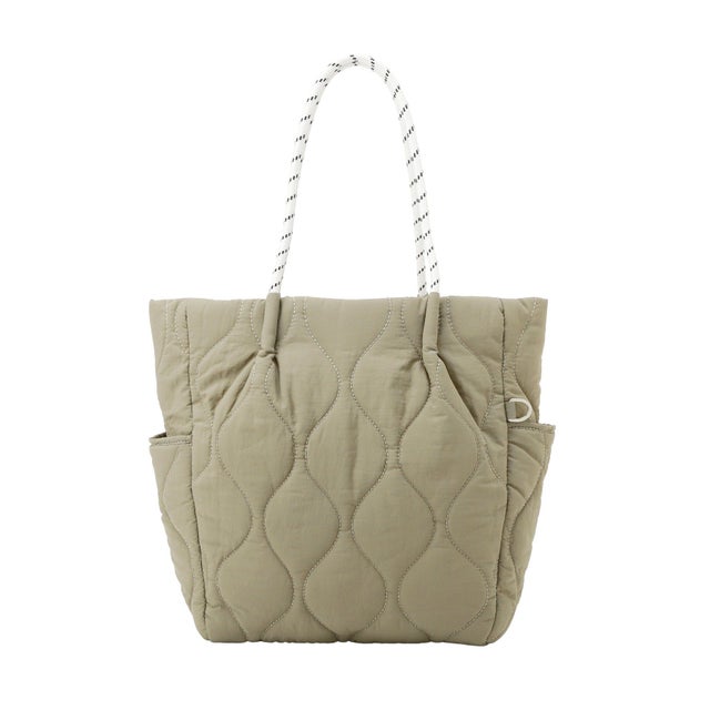 パデットロープハンドルトートバッグ （カーキ）
