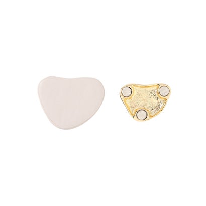 ニュアンスメタルマグネットブローチ （ゴールド）｜詳細画像