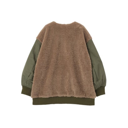 グリーン パークス Green Parks ボアドッキングブルゾン （アイボリー）｜詳細画像
