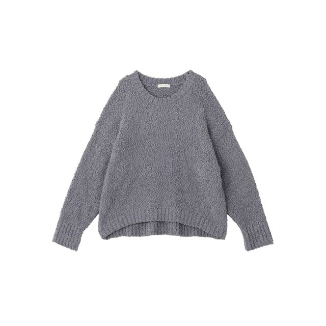 表面モールニットプルオーバー （グレー）