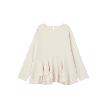 グリーン パークス Green Parks ペプラムティアードブラウス （アイボリー）｜詳細画像