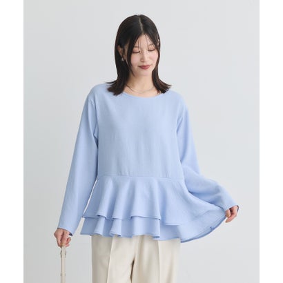 グリーン パークス Green Parks ペプラムティアードブラウス （ブラック）｜詳細画像