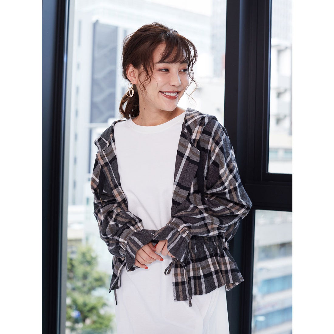 グリーン パークス Green Parks ELENCARE DUE チェックフード付 