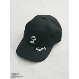 ■PEANUTS 刺繍CAP （ブラック）