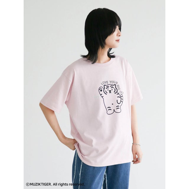 
                    ムジークタイガー/BIG CAT Tシャツ （ピンク）