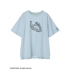 ムジークタイガー/BIG CAT Tシャツ （ライトブルー）