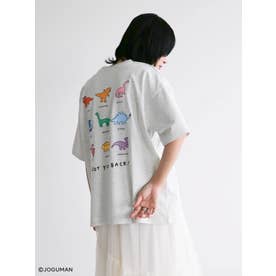 ジョグマン/カラフルバックプリントTシャツ （杢ホワイト）