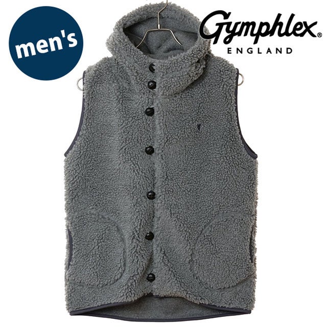 BOA HOODED VEST DK.HEATHER-GREY(NAVY) [#J-1069 BOA] （DK.HEATHER-GREY(NAVY)）