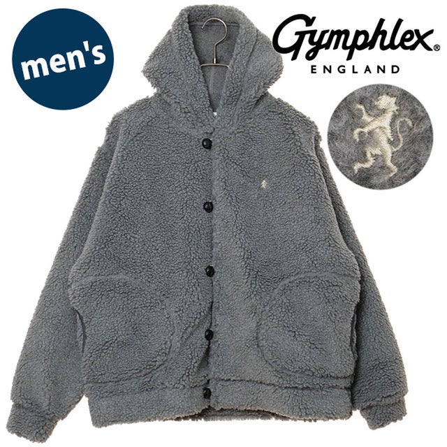 BOA HOODED JACKET DK.HEATHER-GREY(CREAM) [#GY-A0727 BOA] （DK.HEATHER-GREY(CREAM)）