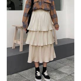 ロングスカート【韓国ファッション】 （ベージュ）