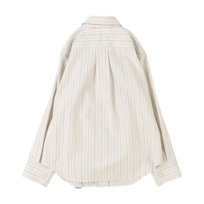 Striped Ruffle Shirt （GRAY）｜詳細画像