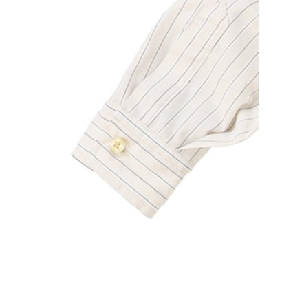 Striped Ruffle Shirt （GRAY）｜詳細画像