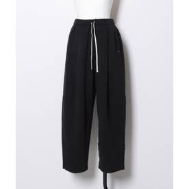 Floral Damaged Sweatpants （BLACK）