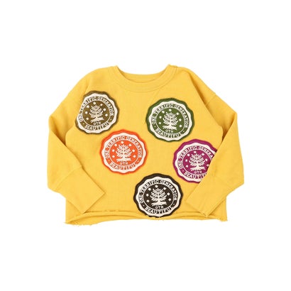 College Patch Sweatshirt （YELLOW）｜詳細画像