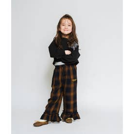 Ombre Plaid Relaxing Pants （BLACK）