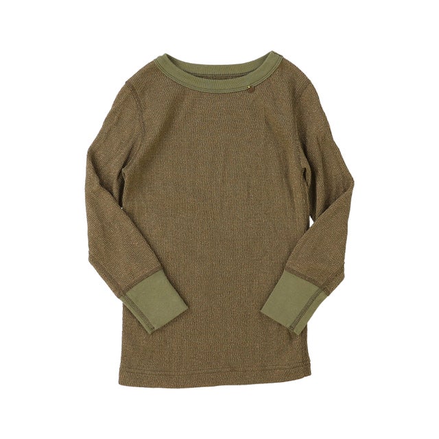 Glitter Waffle Tee （KHAKI）