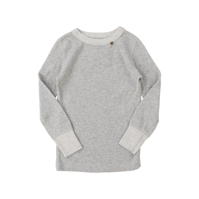 Glitter Waffle Tee （GRAY）