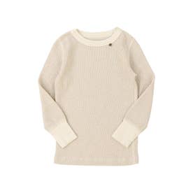 Glitter Waffle Tee （OFF WHITE）