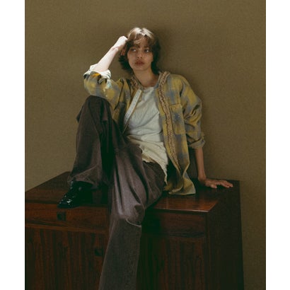 ゴートゥーハリウッド GO TO HOLLYWOOD Flannel Remake Work Shirt(LADIES) （YELLOW）｜詳細画像