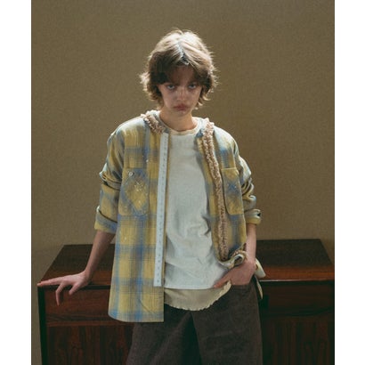 ゴートゥーハリウッド GO TO HOLLYWOOD Flannel Remake Work Shirt(LADIES) （YELLOW）｜詳細画像