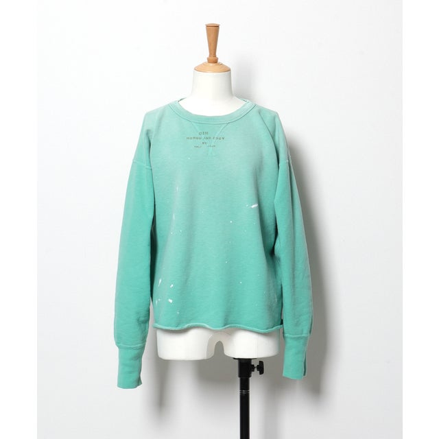 Vintage Pile Double Gusset Pullover(LADIES) （LIGHT GREEN）