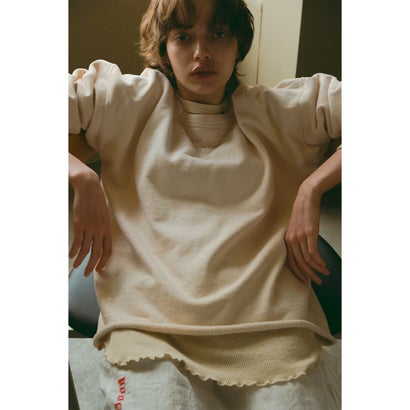 ゴートゥーハリウッド GO TO HOLLYWOOD Vintage Pile Double Gusset Pullover(LADIES) （WHITE）｜詳細画像