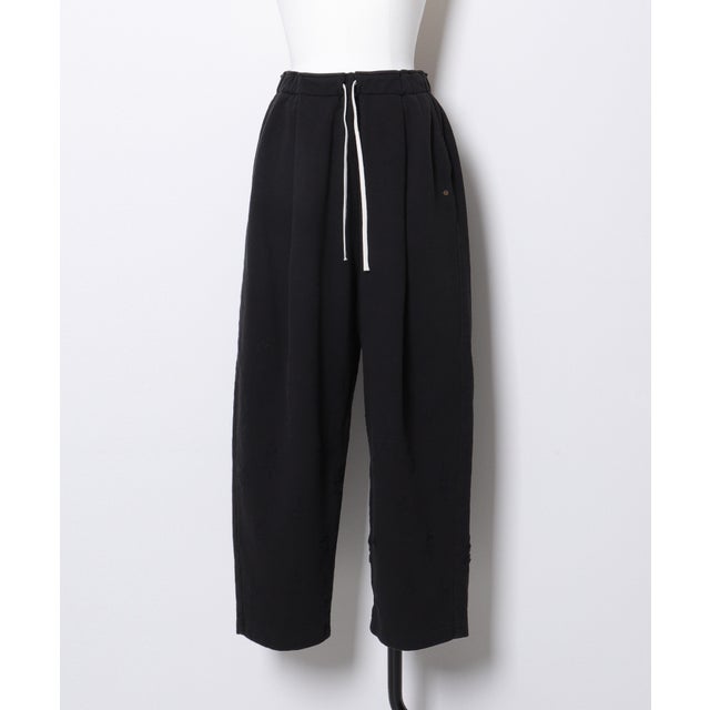 Floral Damaged Sweatpants(LADIES) （BLACK）