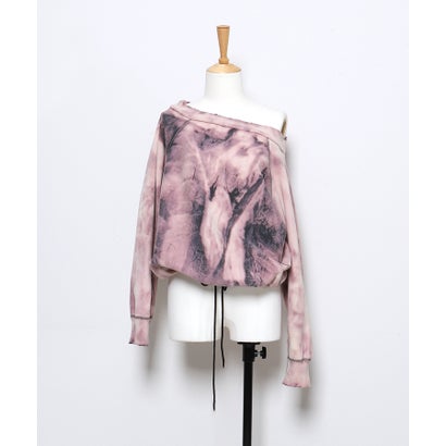 Vintage Pile Loose Neckline Pullover(LADIES) （CHARCOAL GRAY）｜詳細画像