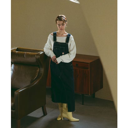 Seldvedge Denim Remake Apron Dress(LADIES) （NAVY）｜詳細画像
