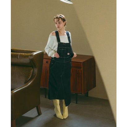 Seldvedge Denim Remake Apron Dress(LADIES) （NAVY）｜詳細画像