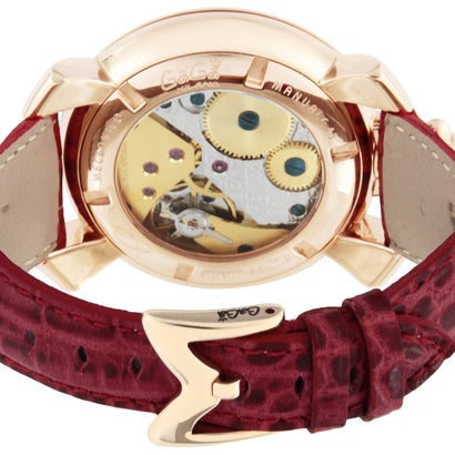 ガガミラノ GaGa MILANO マヌアーレ48MM メンズ 時計 5011.10S-RED 手巻き ホワイト カーフ革 スイス （ホワイト）｜詳細画像