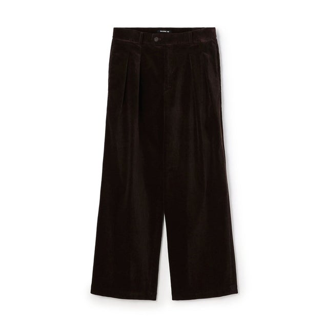 シャンカールコットンコーデュロイ インタックパンツ （47 ブラウン）