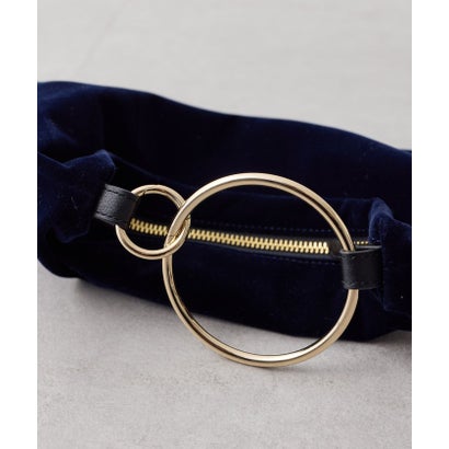 【2.718】2WAYベロアバッグ （navy）｜詳細画像
