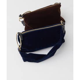 【2.718】2WAYベロアバッグ （navy）