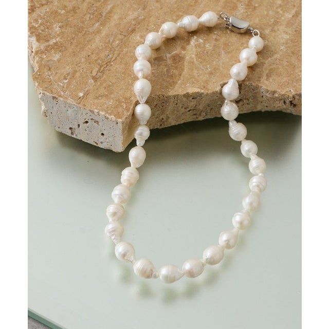 【2.718】バロックパールショートネックレス （white）