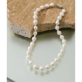 【2.718】バロックパールショートネックレス （white）