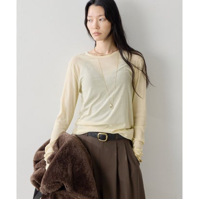 【La nature linge】NEWロングスリーブTシャツ （brown）｜詳細画像