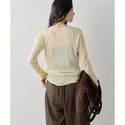 【La nature linge】NEWロングスリーブTシャツ （brown）｜詳細画像