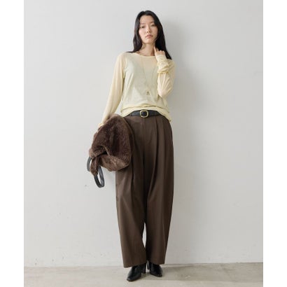 【La nature linge】NEWロングスリーブTシャツ （brown）｜詳細画像